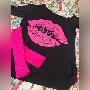 80’s T-shirt & leg warmers